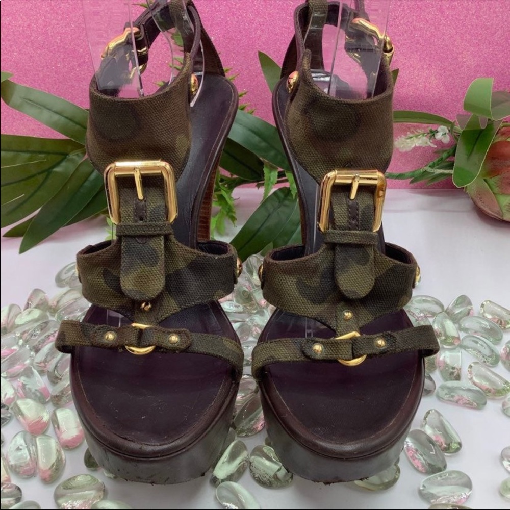 Authentic Giuseppe Zanotti Army Fatigue Heels